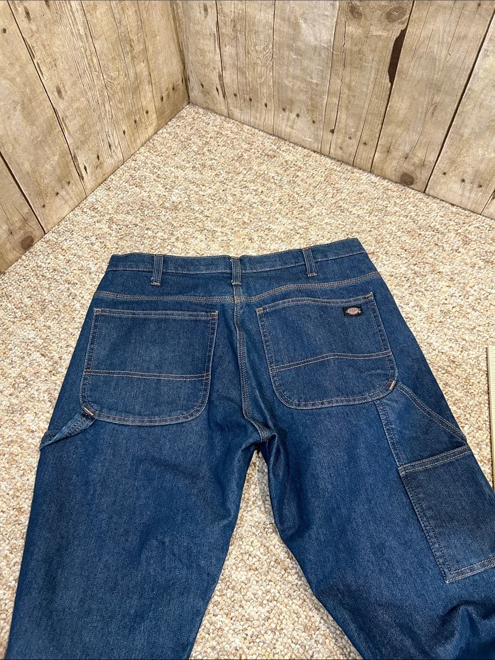 Dickies Flex Men’s 32x32 Dark Blue Carpenter Jeans Relaxed Straight